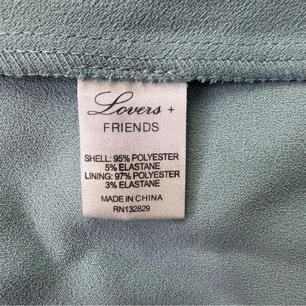 NEW Lovers + Friends Danica Strapless Gown Silver Blue Size Small - Picture 8 of 9